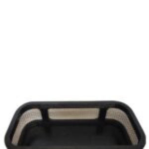 Larissa Tray Table | Solid Mango Wood | Carbon Black Finish | Removable Top Design