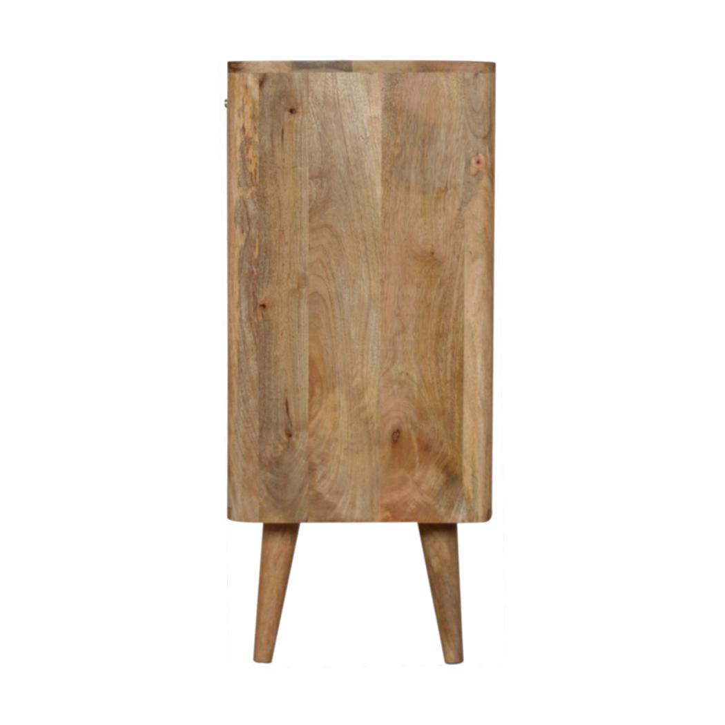 Lead Embossed Resin Cabinet | Textured Statement Front | Decorative Storage