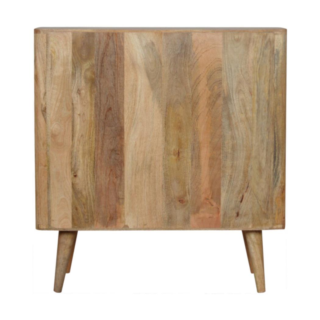 Lead Embossed Resin Cabinet | Textured Statement Front | Decorative Storage