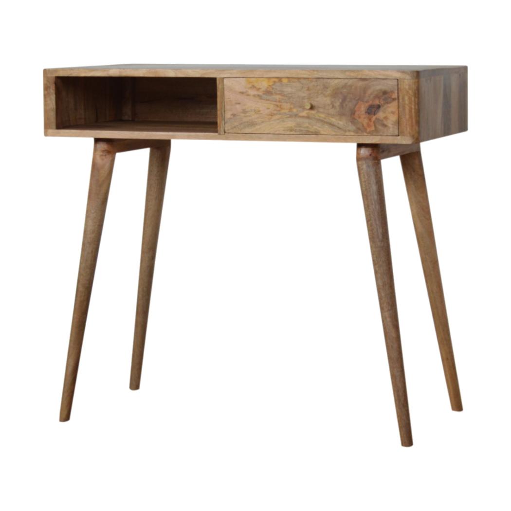 Leaf Embossed Writing Desk | Botanical Detail | Home Office & Study Table