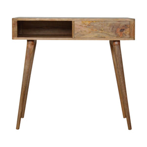 Leaf Embossed Writing Desk | Botanical Detail | Home Office & Study Table