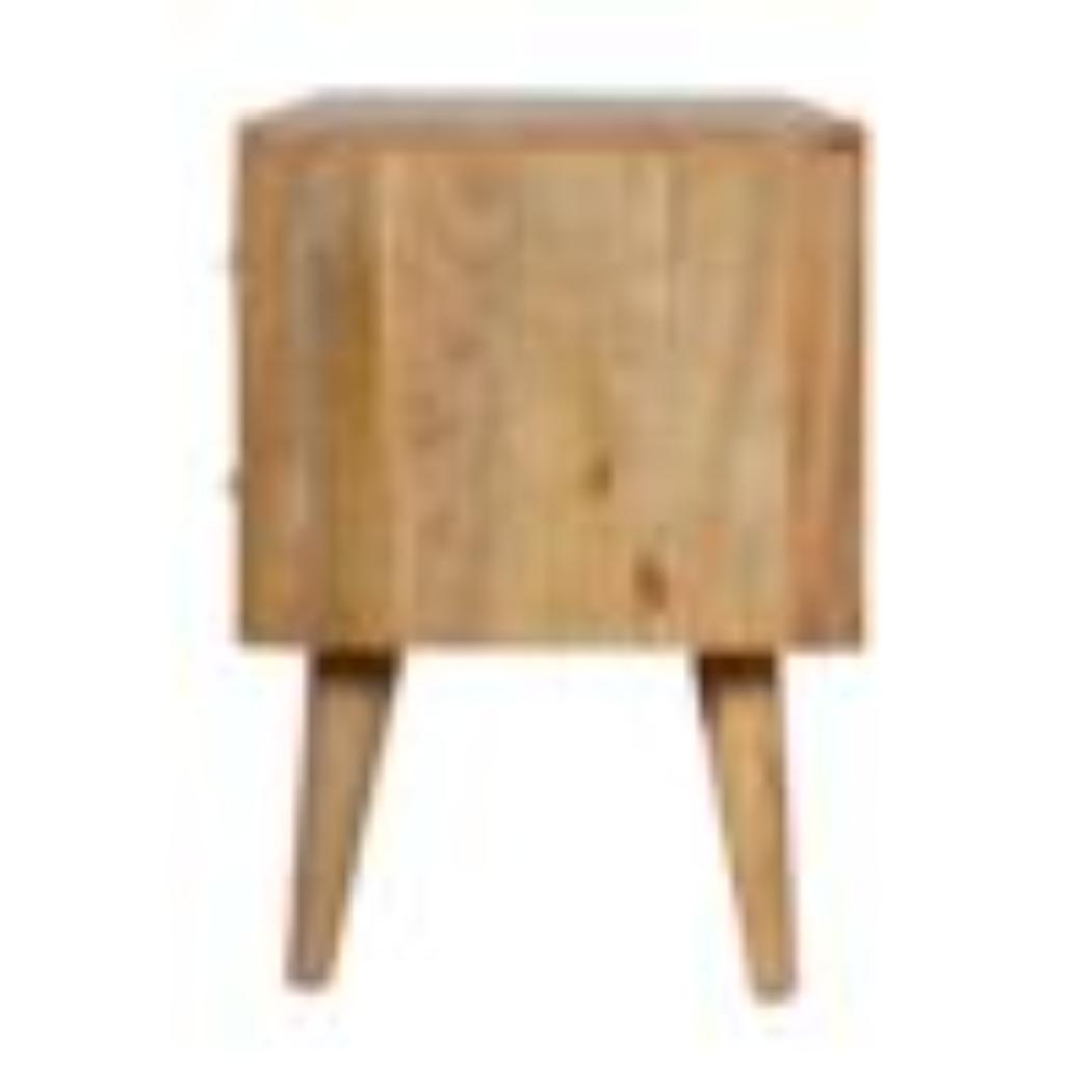 Leaf Resin Entertainment Unit | Solid Mango Wood | Botanical Resin Detail | TV Storage