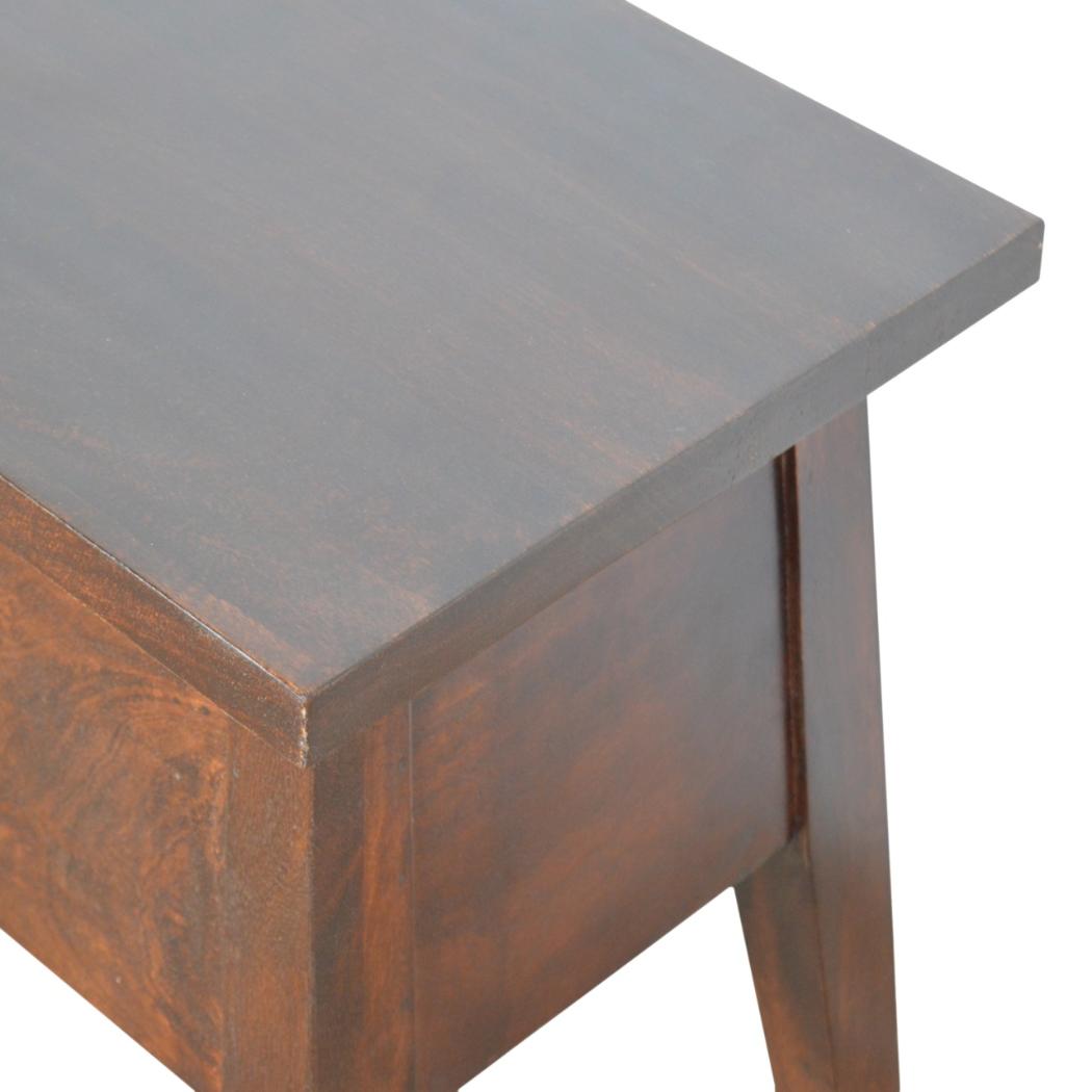 Lift-Up Storage Bench | Solid Mango Wood | Chestnut Finish | Hallway & Bedroom
