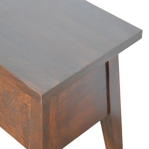 Lift-Up Storage Bench | Solid Mango Wood | Chestnut Finish | Hallway & Bedroom