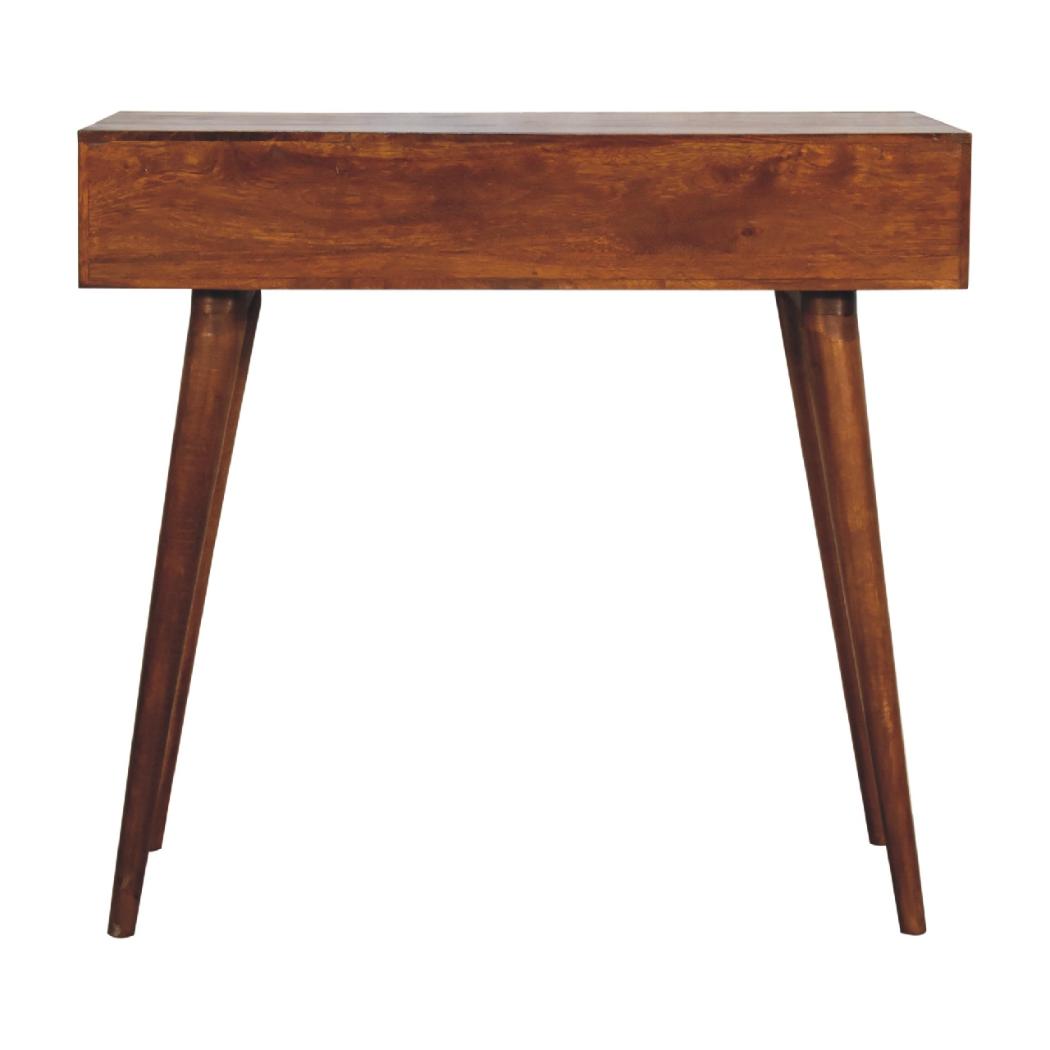 Lille Console Table | Chestnut Finish | Slim Hallway Design
