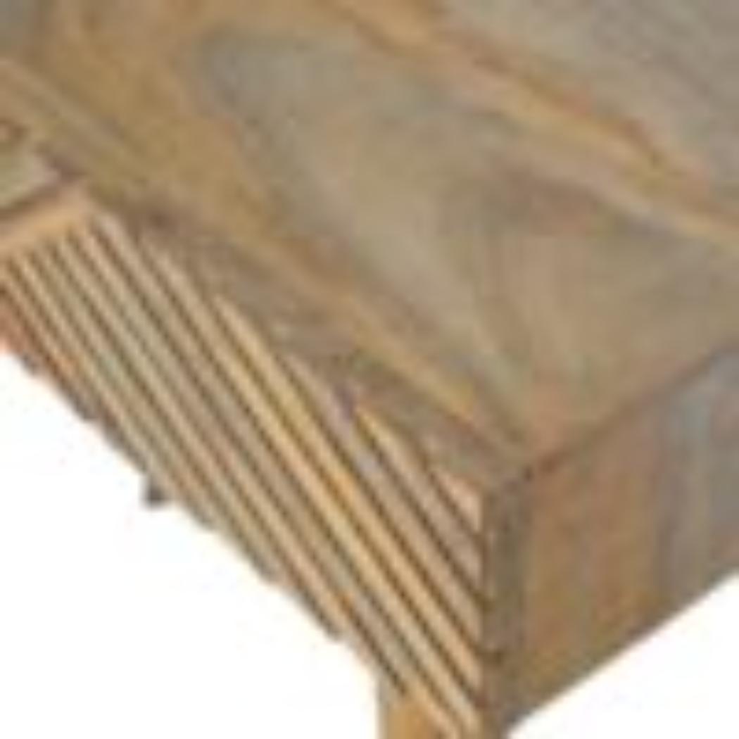 Lille Console Table | Solid Mango Wood | Natural Finish | Slim Hallway Furniture