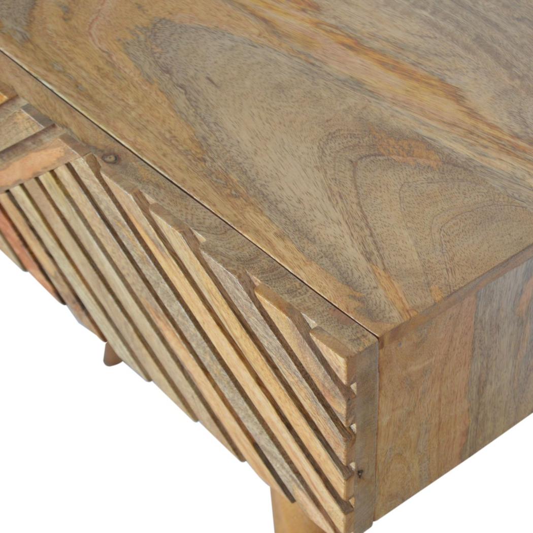 Lille Console Table | Solid Mango Wood | Natural Finish | Slim Hallway Furniture