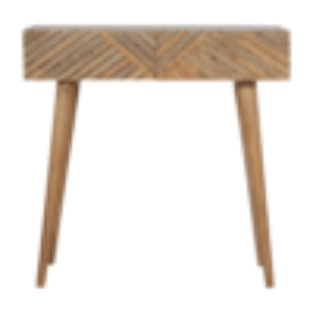 Lille Console Table | Solid Mango Wood | Natural Finish | Slim Hallway Furniture