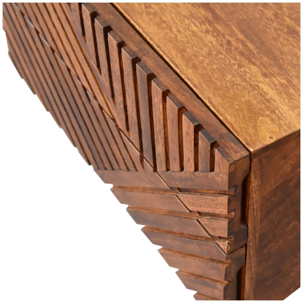 Lille Geo Media Unit | Geometric Front | Contemporary TV Cabinet