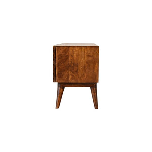 Lille Geo Media Unit | Geometric Front | Contemporary TV Cabinet