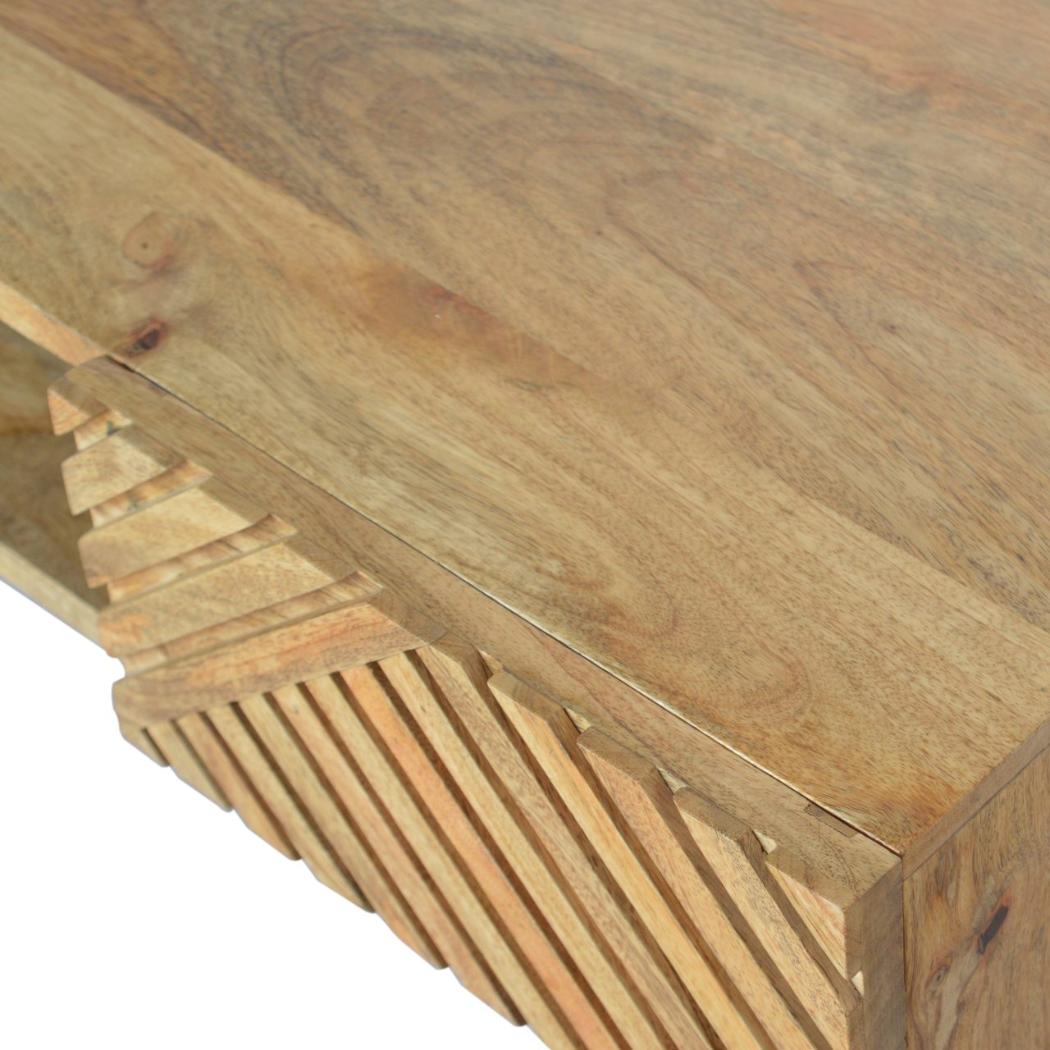 Lille Writing Desk | Solid Mango Wood | Natural Finish | Compact Home Office Table