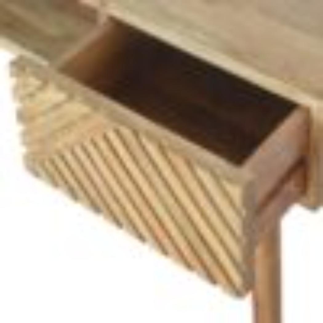 Lille Writing Desk | Solid Mango Wood | Natural Finish | Compact Home Office Table