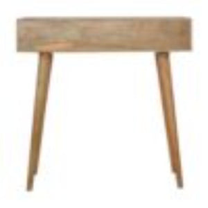 Lille Writing Desk | Solid Mango Wood | Natural Finish | Compact Home Office Table