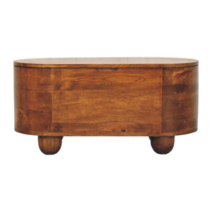 Loren Storage Box | Compact Home Organisation | Chestnut Finish