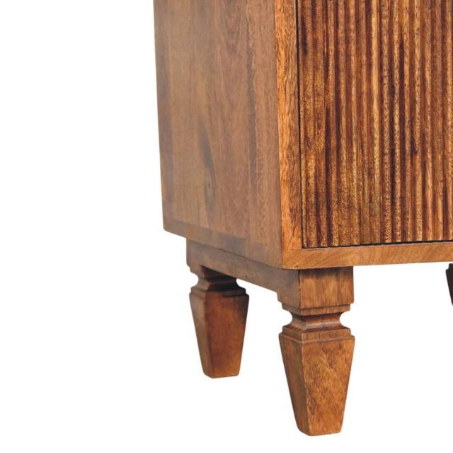 Louvre Bedside Unit | Wooden Bedside Table | Natural Bedroom Storage