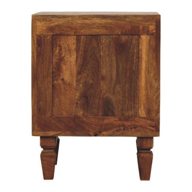 Louvre Bedside Unit | Wooden Bedside Table | Natural Bedroom Storage
