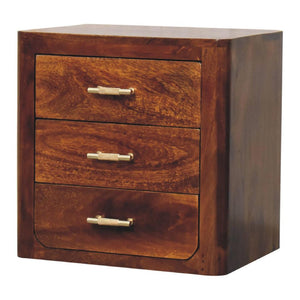 Luca Bedside Table | Compact Bedroom Storage | Contemporary Nightstand