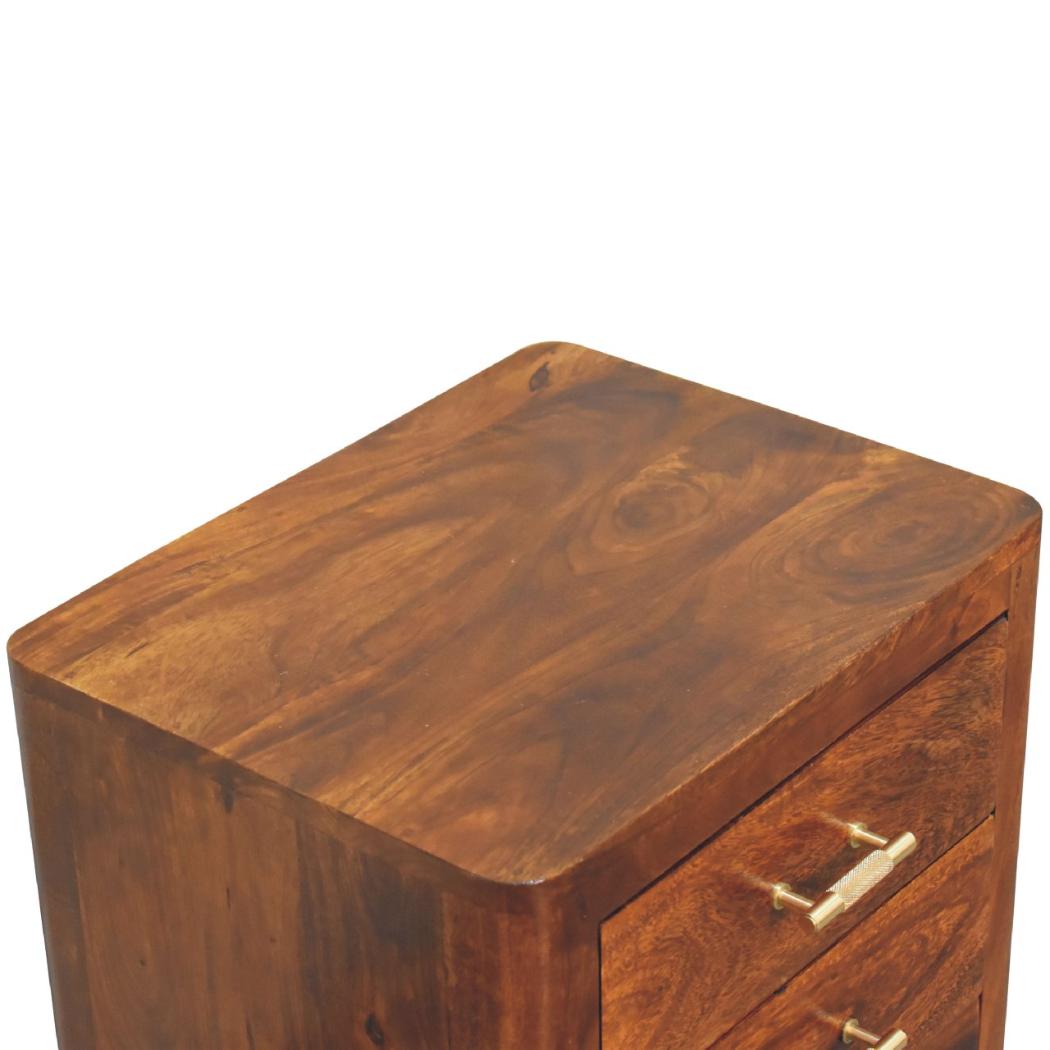 Luca Bedside Table | Compact Bedroom Storage | Contemporary Nightstand