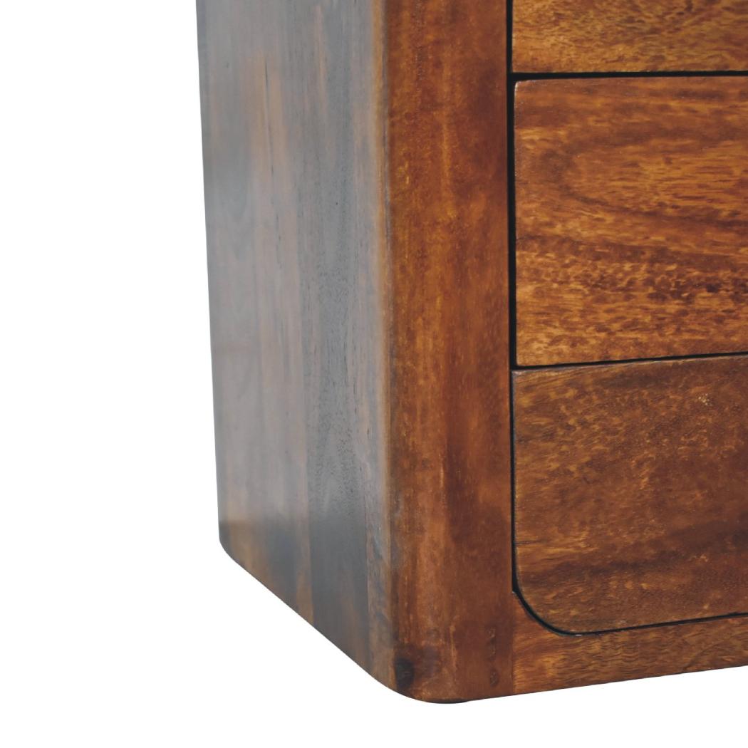 Luca Bedside Table | Compact Bedroom Storage | Contemporary Nightstand