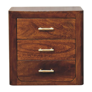 Luca Bedside Table | Compact Bedroom Storage | Contemporary Nightstand