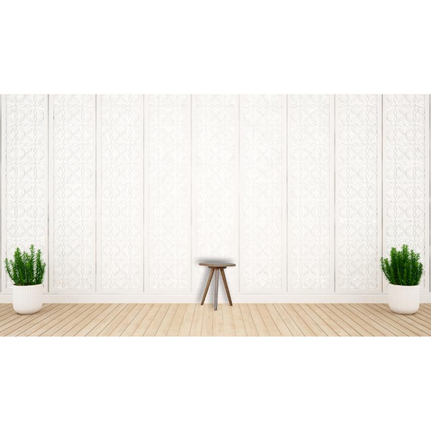 Lulu Tripod Side Table | Solid Mango Wood | Oak Finish | Round Accent Stool