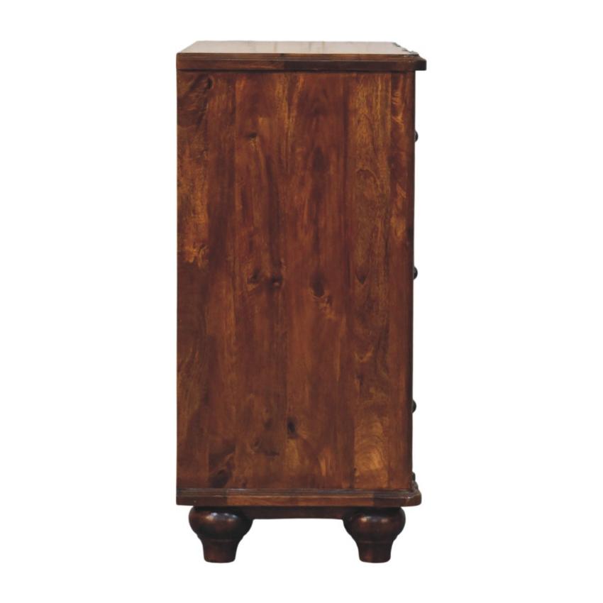 Lume 3 Drawer Chest | Roasted Timber Chest of Drawers