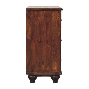 Lume 3 Drawer Chest | Roasted Timber Chest of Drawers
