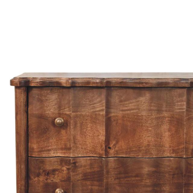 Lume Roasted Panel Chest | Warm Timber Storage Chest