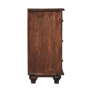 Lume Roasted Panel Chest | Warm Timber Storage Chest