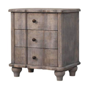 Lume Washed Bedside Table | Light Timber Nightstand | Relaxed Bedroom Storage