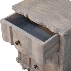 Lume Washed Bedside Table | Light Timber Nightstand | Relaxed Bedroom Storage