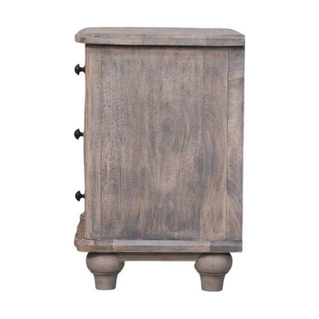Lume Washed Bedside Table | Light Timber Nightstand | Relaxed Bedroom Storage