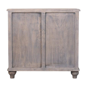 Lume Washed Chest of Drawers | Solid Mango Wood | Acid Wash Finish | 3 Drawer Storage Dresser