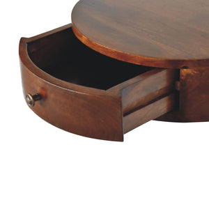 Lunar Floating Bedside Table | 1 Drawer | Wall-Mounted Compact Nightstand