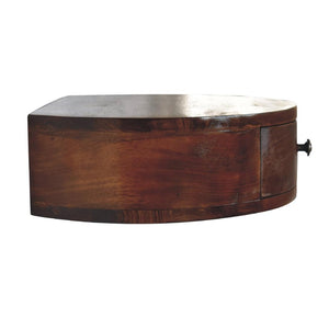 Lunar Floating Bedside Table | 1 Drawer | Wall-Mounted Compact Nightstand
