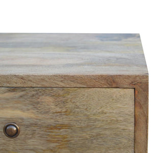 Mango Wood Multi-Drawer Bedside Table | 4 Drawers | Nordic Legs