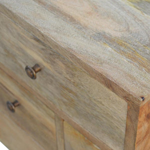 Mango Wood Multi-Drawer Bedside Table | 4 Drawers | Nordic Legs