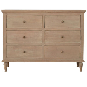 Mango Wood Chest of Drawers | Natural Timber | Bedroom Storage