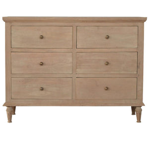Mango Wood Chest of Drawers | Natural Timber | Bedroom Storage