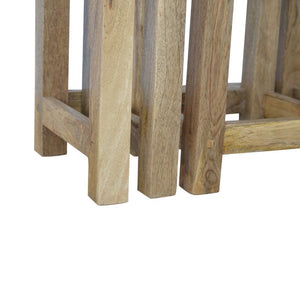 Solid Mango Wood Nesting Tables | Set of 3 | Farmhouse Style