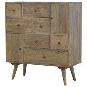 Solid Mango Wood Storage Cabinet | 7 Drawers | 2 Door Cupboards