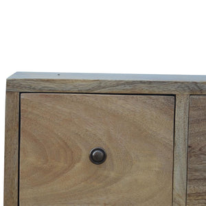 Solid Mango Wood Storage Cabinet | 7 Drawers | 2 Door Cupboards