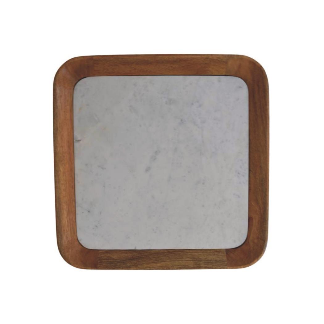 Marble-Top Chatai Coffee Table | Textured Living Room Centrepiece