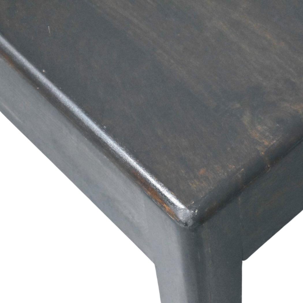 Marlow Block Coffee Table | Solid Mango Wood | Low-Profile Design | Velvet Mocha Finish