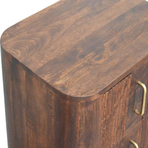 Marlowe Fluted Nightstand | Textured Bedside Table | Drawer Storage
