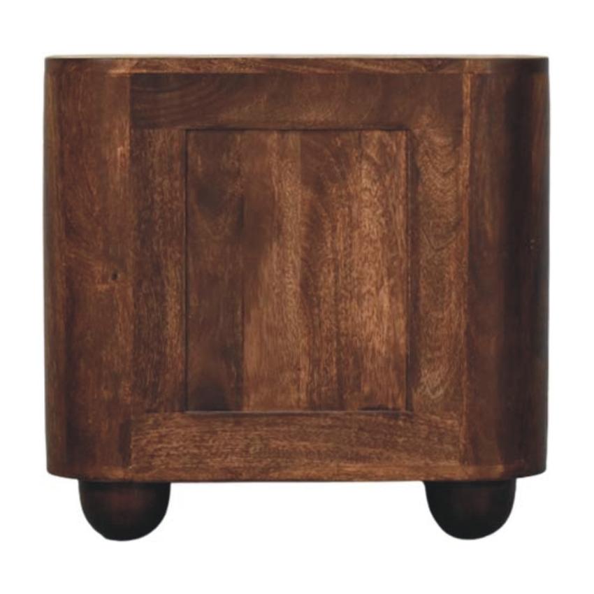 Marlowe Fluted Nightstand | Textured Bedside Table | Drawer Storage