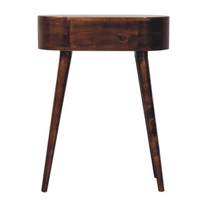 Mini Albion Bedside Table | Solid Mango Wood | California Walnut Finish | 1 Drawer Nightstand