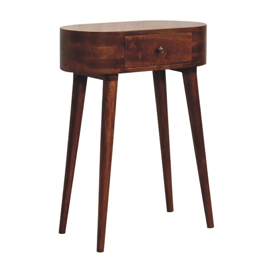 Mini Albion Console Table | Chestnut Finish | Compact Hallway Design