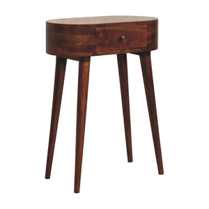 Mini Albion Console Table | Chestnut Finish | Compact Hallway Design