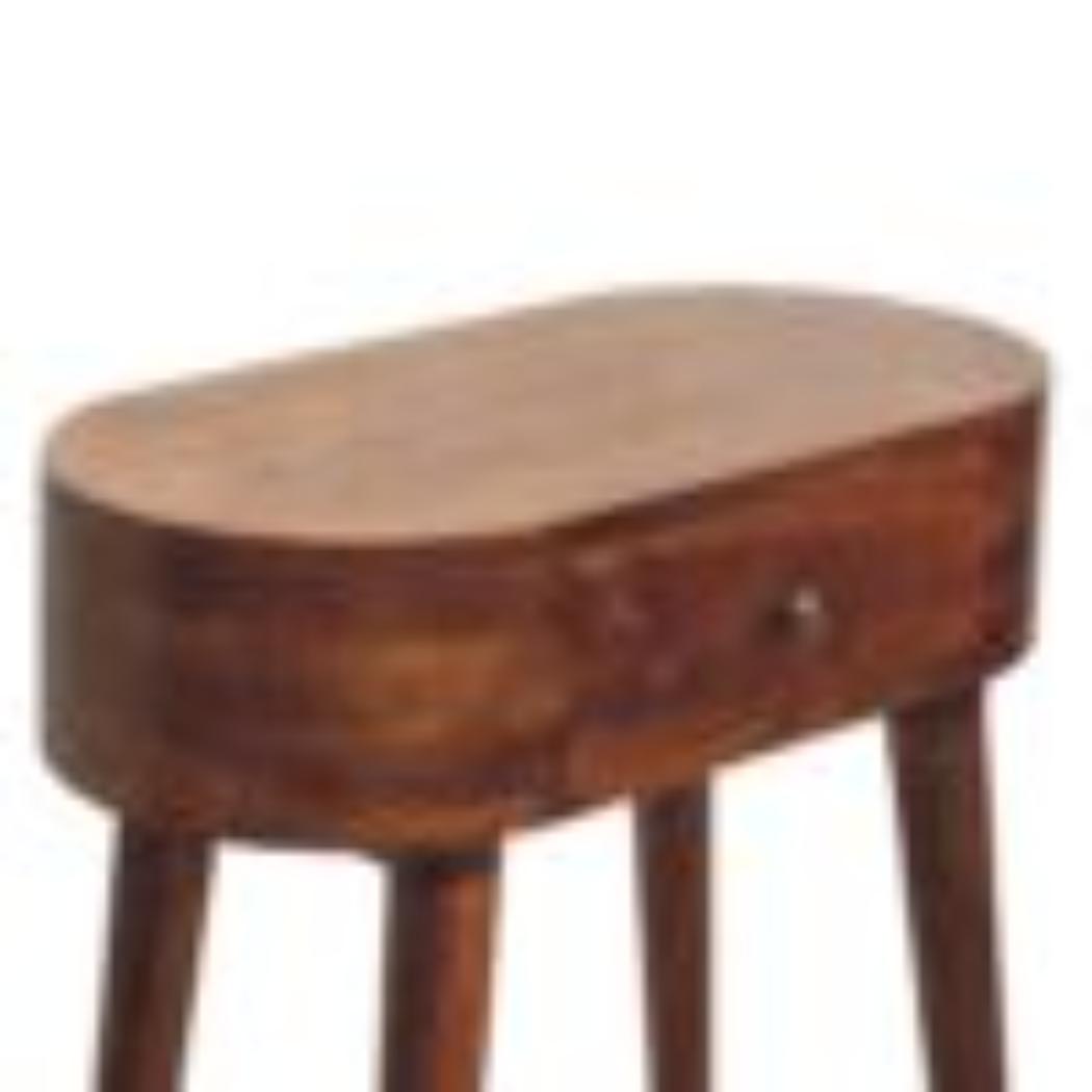 Mini Albion Console Table | Chestnut Finish | Compact Hallway Design
